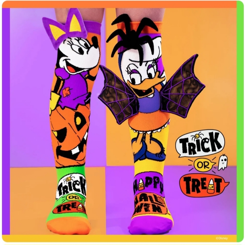 Disney Halloween Kids Socks - Purple, Orange, Black